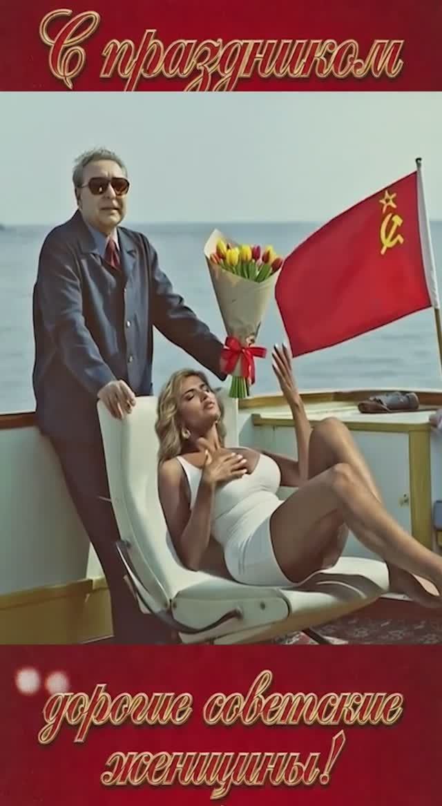 Леонид Брежнев. Поздравление с 8 марта смотреть онлайн