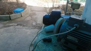 Запуск электродвигателя 0,75 кВт/380 вольт от бензогенератора YAMAHA