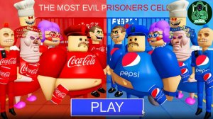 Коко - Кола против Пепси, Боссы бегут из тюрьмы! (Обби) Игровой процесс #roblox #obby