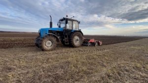 Автопилот Азимут на тракторе Беларус 1221.3 операция дискование