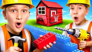 Строим дом из кубиков! Челлендж для детей