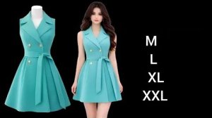 Моделрование платье с английским воротником