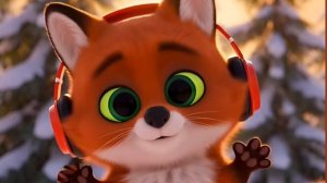 Лисёнок и наушники. Детская песня.