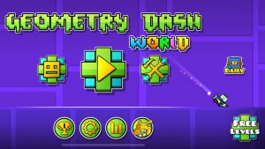 Играем вGeometry dash world
