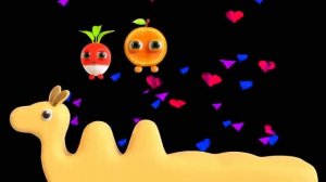 Песенка для детей и малышей . Фрукты весело поют . Яркое видео для детей. .