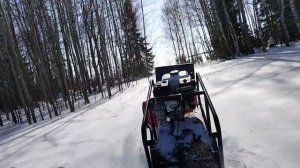 57. Обкатка мотобуксировщика МБС 1-С.