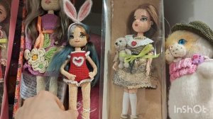 моя полочка с куколками/ обустроила полочки на столе/ вяжу переносочки/ поздравление с 8 марта