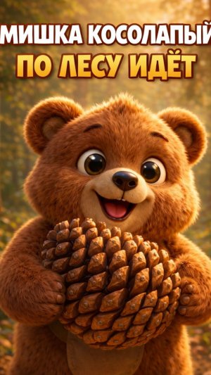 Мишка Косолапый по лесу идёт - Мульт Песенка про мишку для детей!