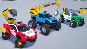 Изучайте цвета с помощью деталей полицейской машинки «Радуга» — набор для сборки машинки для детей