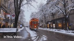 Сильный снегопад в Цюрихе: живописная прогулка 🇨🇭🌍🚶♂️