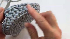 😃 Из остатков самая плотная корзина-бочонок крючком