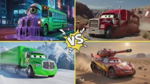 МУЛЬТИКИ: ГРОМИЛА‑ГРУЗОВИК vs ШКОЛЬНЫЙ АВТОБУС vs ГОНОЧНЫЙ ТАНЧИК — АВТОБАТТЛ под EDM! 🚛