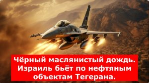 Чёрный маслянистый дождь. Израиль бьёт по нефтяным объектам Тегерана.