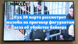 Суд 30 марта рассмотрит жалобы на приговор фигурантам дела об убийстве байкера