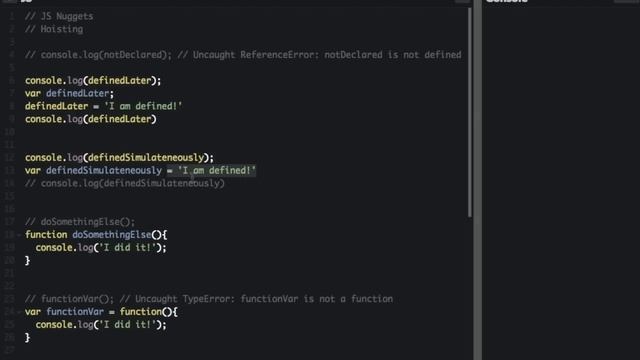 freeCodeCamp.org - 0122 - Hoisting