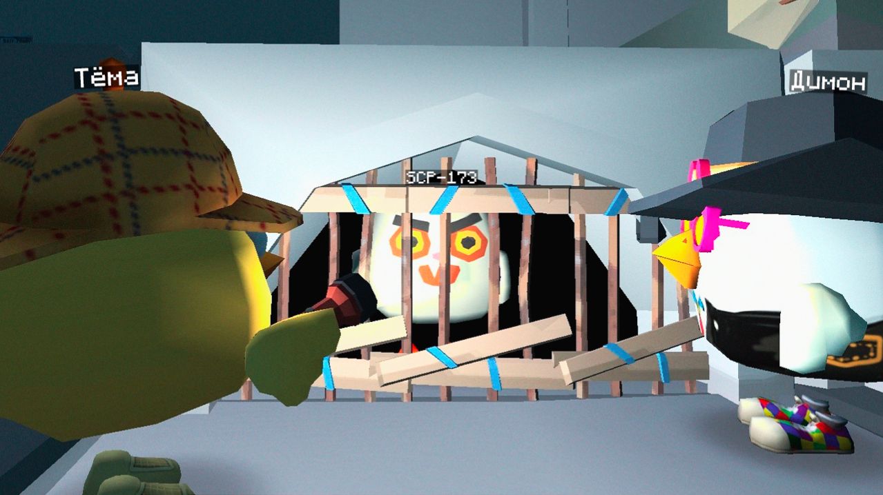 😨 Мы Реально нашли Страшное SCP-173 в Чикен Ган..