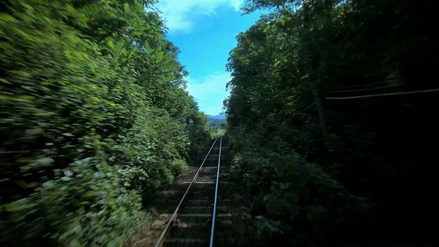 Rural Summer Train Ride in Hiroshima - HDR - Calm Piano + Natural Ambience