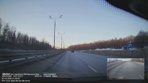 Поездки на авто. 07 марта 2026, Москва - Тула, Трасса М2, ранее утро (таймлапс x4)