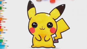 Как легко нарисовать милого Пикачу ⚡