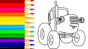 Синий трактор по полям - рас раскраска | Видео для детей | Малышам | Мультики с игрушками | Детям