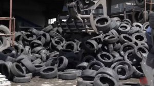 Как старые шины превращают в топливо на корейском заводе