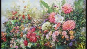 Очаровательные цветочные композиции художника Олега Тимошина  (1959-2021).