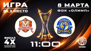Финал 4-х Первенства Московской области среди юниоров до 19 лет (2008 г.р. и моложе) Игра за 3 место