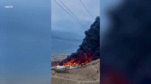 Пожар на нефтехранилище "Шахран" в Тегеране после ночных авиаударов Израиля и США