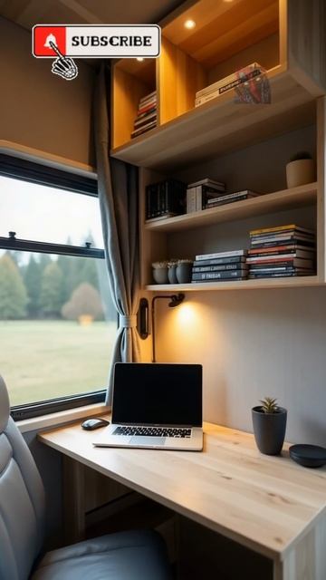 Уютный автодом бежево-коричневого цвета у озера 😎🫶😼