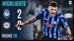 Аталанта - Удинезе. Обзор матча. Италия, тур 28