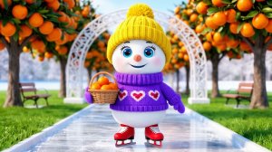 ⛄️МУЛЬТИК‑ПЕСЕНКА: ВЕСЁЛЫЙ СНЕГОВИК | Развивающие детские песни и мультики