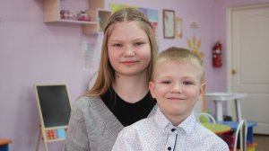 Дарья, 13 лет, Илья, 6 лет (видео-анкета)