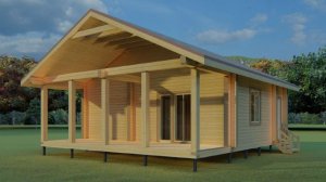 Обзор построенного дома из бруса 6,5х10,5 м