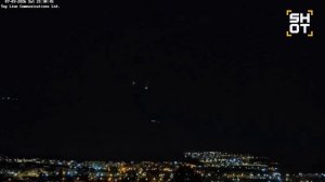 Кадры жëсткого ночного боя в небе над израильским городом Кирьят-Шмона (около 150 км от Тель-Авива).