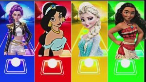 МУЛЬТИКИ: K‑POP ИДОЛ vs ЖАСМИН vs ЭЛЬЗА vs МОАНА — ЗВЁЗДНЫЙ ТАНЦЕВАЛЬНЫЙ БАТТЛ под EDM! 🕺️