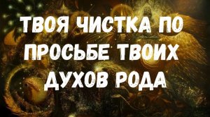 ПО ПРОСЬБЕ ТВОИХ ДУХОВ РОДА ПОВТОРНО ТВОЯ ЧИСТКА