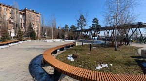 Сквер Пушкина в первые дни весны