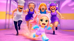 ПОБЕГ ОТ ДЕВУШЕК БАРРИ ВОЮНЧЕК В РОБЛОКС! САМАЯ СТРАННАЯ ТЮРЬМА!