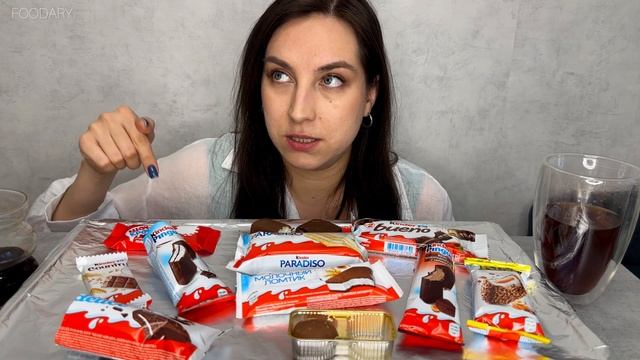 MUKBANG  KINDER DESSERTS  TEA COFFEE