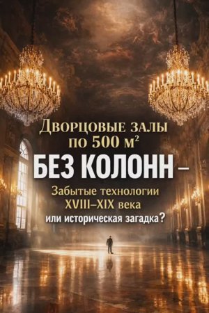 Дворцовые залы по 500м2 без колонн. Часть 1
