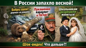 Бобр-диверсант против авто: весна в Питере! Детские свадьбы и ослик-грабитель - весна пришла!