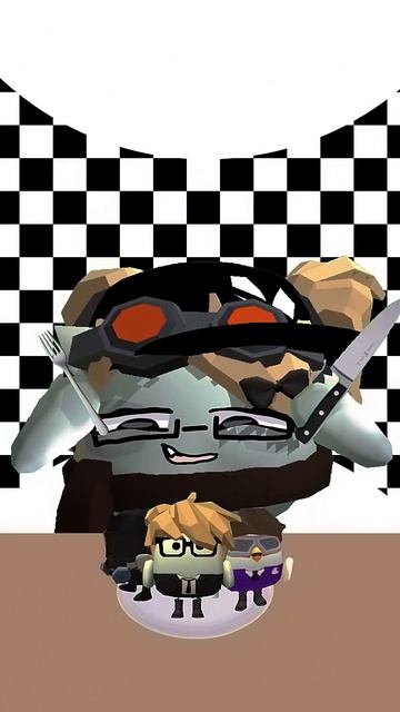 анимация с 3 подписчиками ( я их ем)