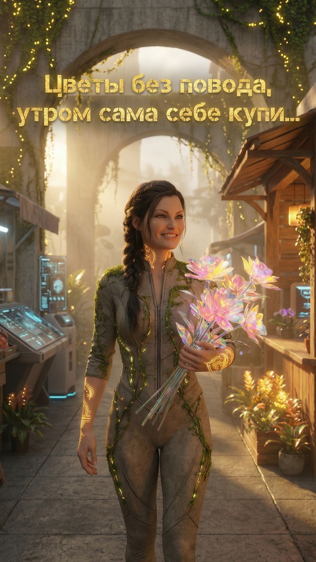 ЦВЕТЫ БЕЗ ПОВОДА - Cyberlana | Послание - 12 #8марта #восьмоемарта #женскийдень #весна#любовь#музыка