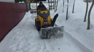 490s с снегоротором по мокрому снегу