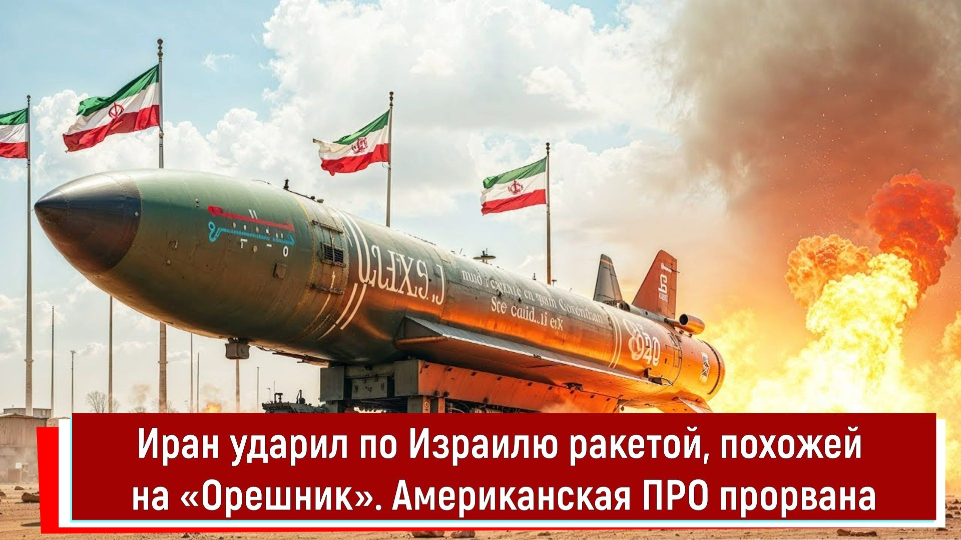 Иран ударил по Израилю ракетой, похожей на «Орешник». Американская ПРО прорвана