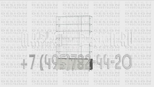 Широкая витрина из стекла с тумбой с выдвижными ящиками смотреть онлайн