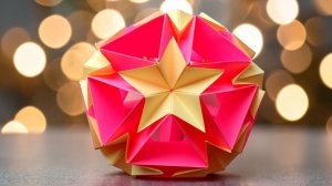 Бумажный шарик оригами своими руками