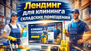 Лендинг для клининга складских помещений | Разбор сайта для клининговой компании