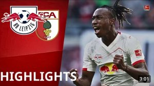 Лейпциг - Аугсбург. Обзор матча. Германия,  тур 25