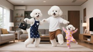 Крошка-щенок отправляется с папой-псом в супермаркет за подарком для мамы-собаки 🐶🛒�